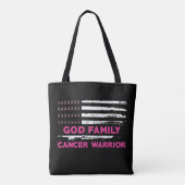 Tote Bag bonne famille conscience du cancer du sein (Dos)