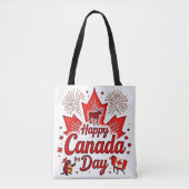 Tote Bag Bonne fête du Canada ! (Devant)