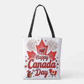 Tote Bag Bonne fête du Canada ! (Dos)