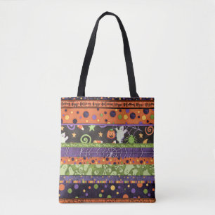 Tote Bag Bonne Halloween Fantômes Citrouille bonbon