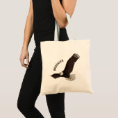 Tote Bag Bonne illustration de dessin d'aigle à chauve-sour (Devant (produit))