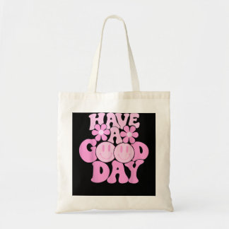 Tote Bag Bonne Journée Retro Smile Face Happy Face Preppy