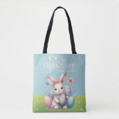 Tote Bag Bonne Pâques à tous mignons (Devant)