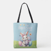 Tote Bag Bonne Pâques à tous mignons (Dos)