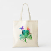 Tote Bag "Bonne Saint Patrick" Shamrock (Dos)