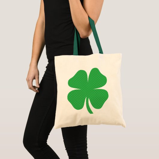 Tote Bag Bonne Saint Patrick's Day | MOTIF SHAMROCK (Devant (produit))