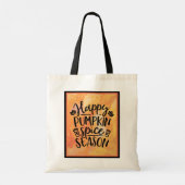 Tote Bag Bonne saison épicée Citrouille mignonne automne (Dos)