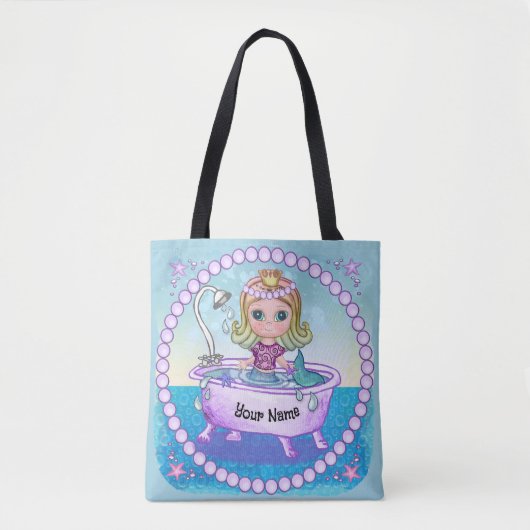 Tote Bag Bonne sirène bain (Devant)