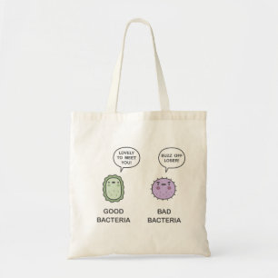 Tote Bag Bonnes Bactéries, Bactéries Mauvaises