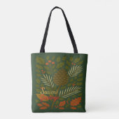 Tote Bag Bonnes Fêtes d'automne et d'hiver (Dos)