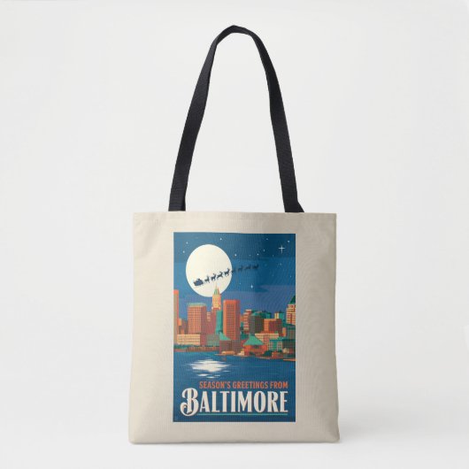 Tote Bag Bonnes Fêtes de Baltimore (Devant)