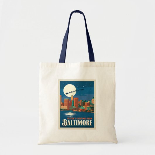 Tote Bag Bonnes Fêtes de Baltimore (Devant)