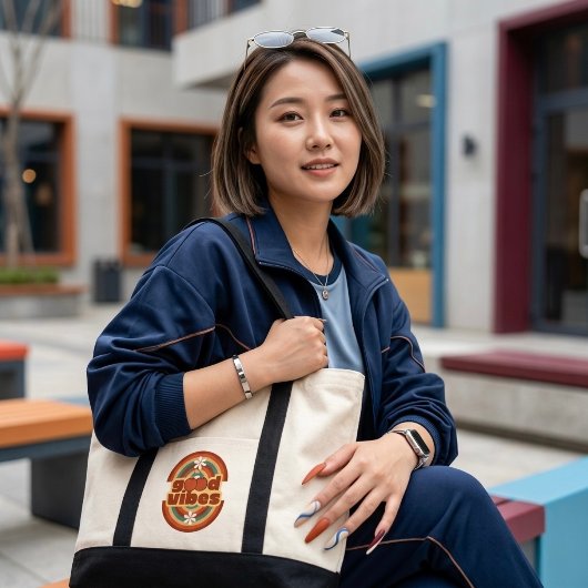 Tote Bag Bonnes Vibrations