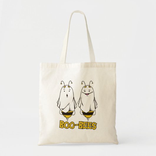 Tote Bag Boo Bees Halloween - Halloween Funny Ghosts Bees (Devant)