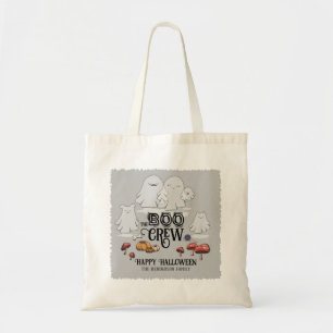 Tote Bag Boo Crew Halloween Nom de famille personnalisé