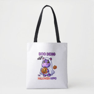 Tote Bag Boo Deng L'Halloween Hippo Cute Bouncy Pig Costu