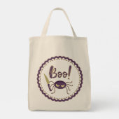 Tote Bag Boo drôle Halloween personnage d'araignée main (Dos)