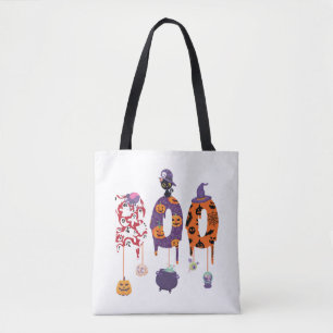 Tote Bag Boo ! Halloween Halloween Halloween Halloween Hall
