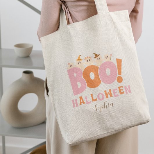 Tote Bag Boo Halloween Retro Candy