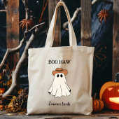 Tote Bag Boo Haw Custom Halloween Drôle Ouest