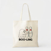 Tote Bag Boo-ling Funny Halloween Bowling Ghost Pun (Devant)