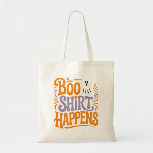 Tote Bag Boo Shirt se passe drôle Halloween (Devant)