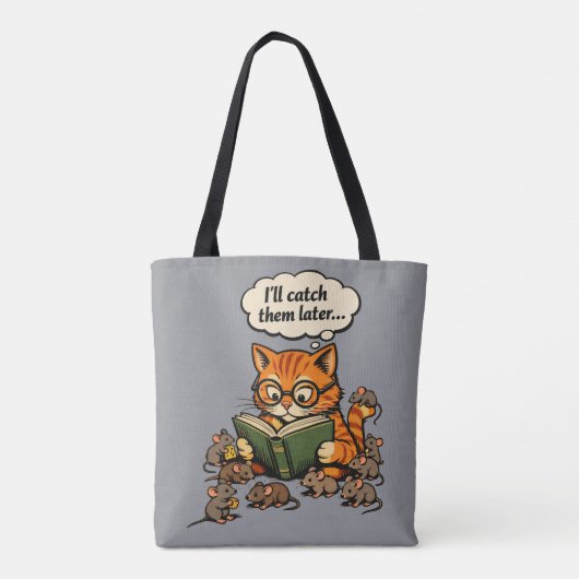 Tote Bag book cat (Dos)