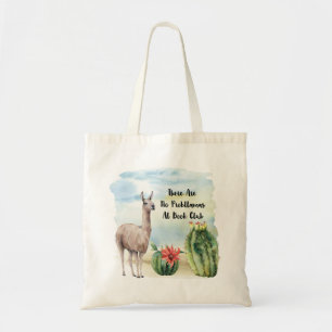 Tote Bag Book Club No Probllamas Funny Book Bag