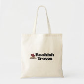 Tote Bag Book & Hearts Illustration Romantic Reader Gift (Devant)