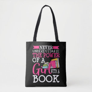 Tote Bag Book Lover Gift for Women Ados Bookworm Reader