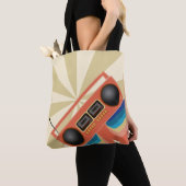Tote Bag Boom Box Rouge génial (De près)