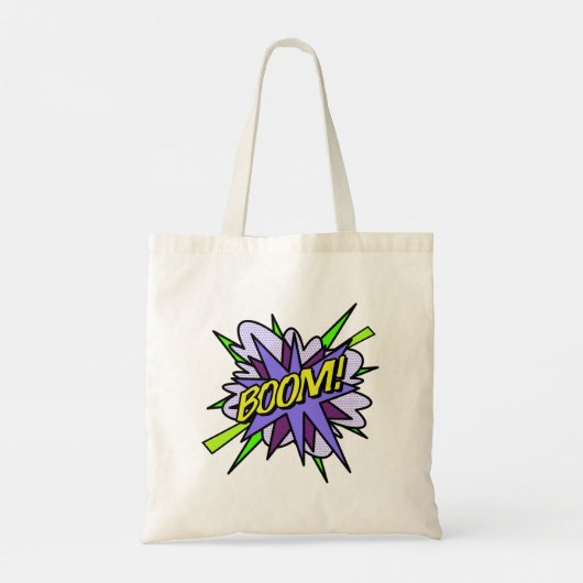 Tote Bag BOOM Comic Book Cool Fun Modern (Dos)
