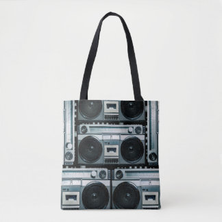 Tote Bag Boombox radio vintage