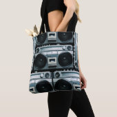 Tote Bag Boombox radio vintage (De près)