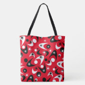 Tote Bag Boomerangs rétro (Dos)