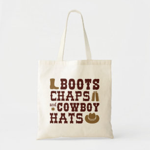 Tote Bag Boots Chaps Et Cowboy Casquettes