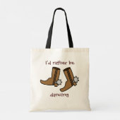 Tote Bag Boots Cowboy Plutôt Danser Pays Western Tot (Dos)