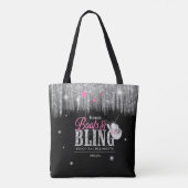Tote Bag Boots 'n Bling Disco Bachelorette ID925 (Dos)