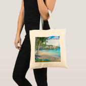 Tote Bag Bora Bora Beach House Bungalows Photo (Devant (produit))