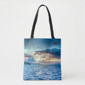 Tote Bag Bora Bora coucher de soleil (Devant)
