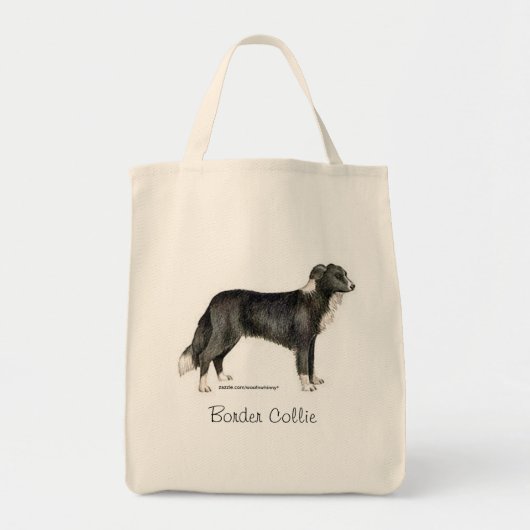 Tote Bag Bordure Collie (Devant)