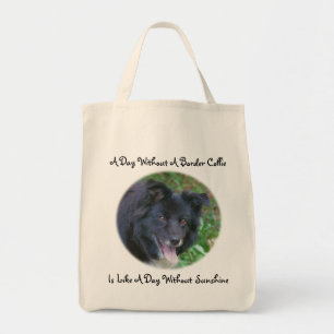 Tote Bag Bordure Collie Aimer Sunshine Cute Chien