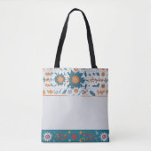 Tote Bag Bordure florale (Devant)
