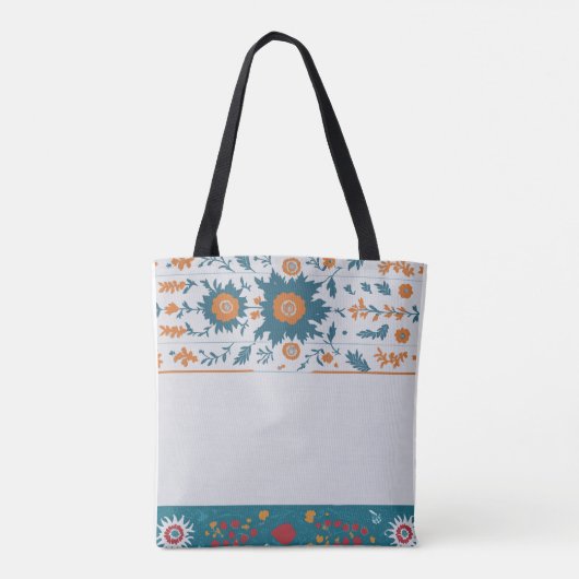 Tote Bag Bordure florale (Dos)