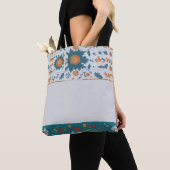 Tote Bag Bordure florale (De près)