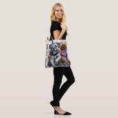Tote Bag Bordure Terrier (Sur le modèle)