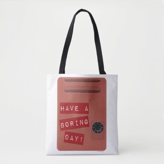 Tote Bag Boring Day High School Locker Angst Slogan (Devant)