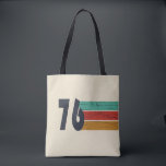 Tote Bag Born in 1976 vintage 50th birthday gift<br><div class="desc">Add some originality to your wardrobe with this vintage sunset birthday graphic design featuring an awesome typography font. It's a great gift idea for men, women, husbands, wives, grandmothers, and grandfathers who will love this unique artwork. The perfect funny holiday present for a happy birthday party.</div>