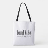 Tote Bag Borough Market Londres (Dos)