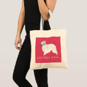 Tote Bag Borzoi Bien Se Bien Bientôt Design (Devant (produit))